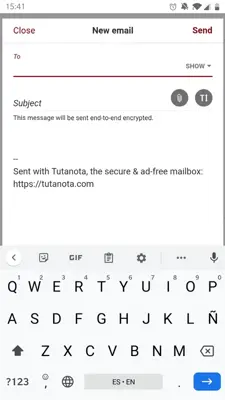 Tutanota android App screenshot 9